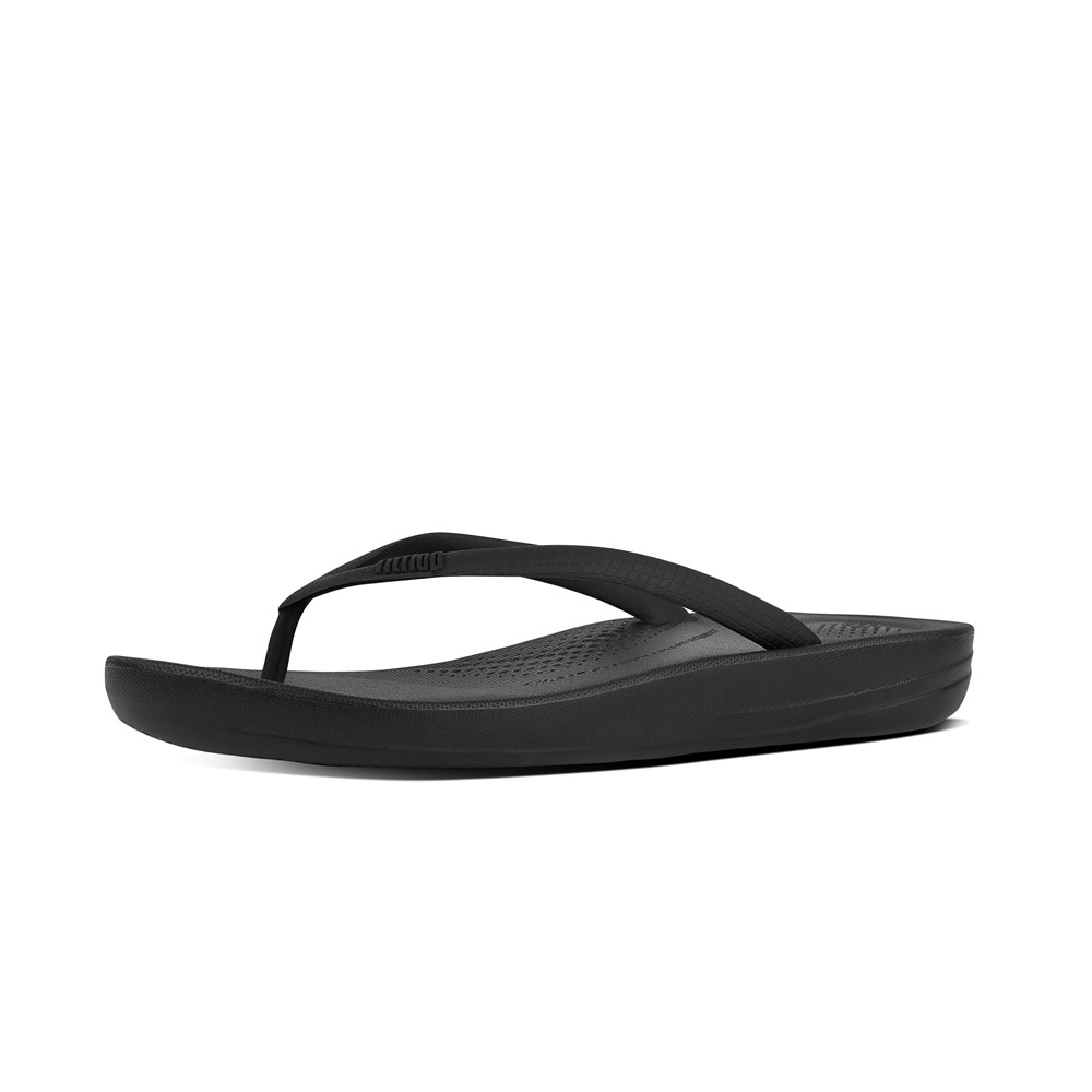 Fitflop Womens Flip-flops - Iqushion Ergonomic - Black - 209-MZWKRE